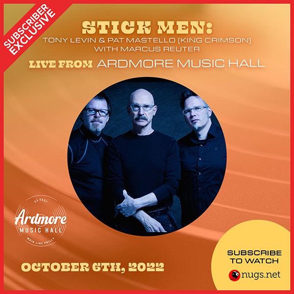Stick Men: Tony Levin, Pat Mastelotto & Markus Reuter